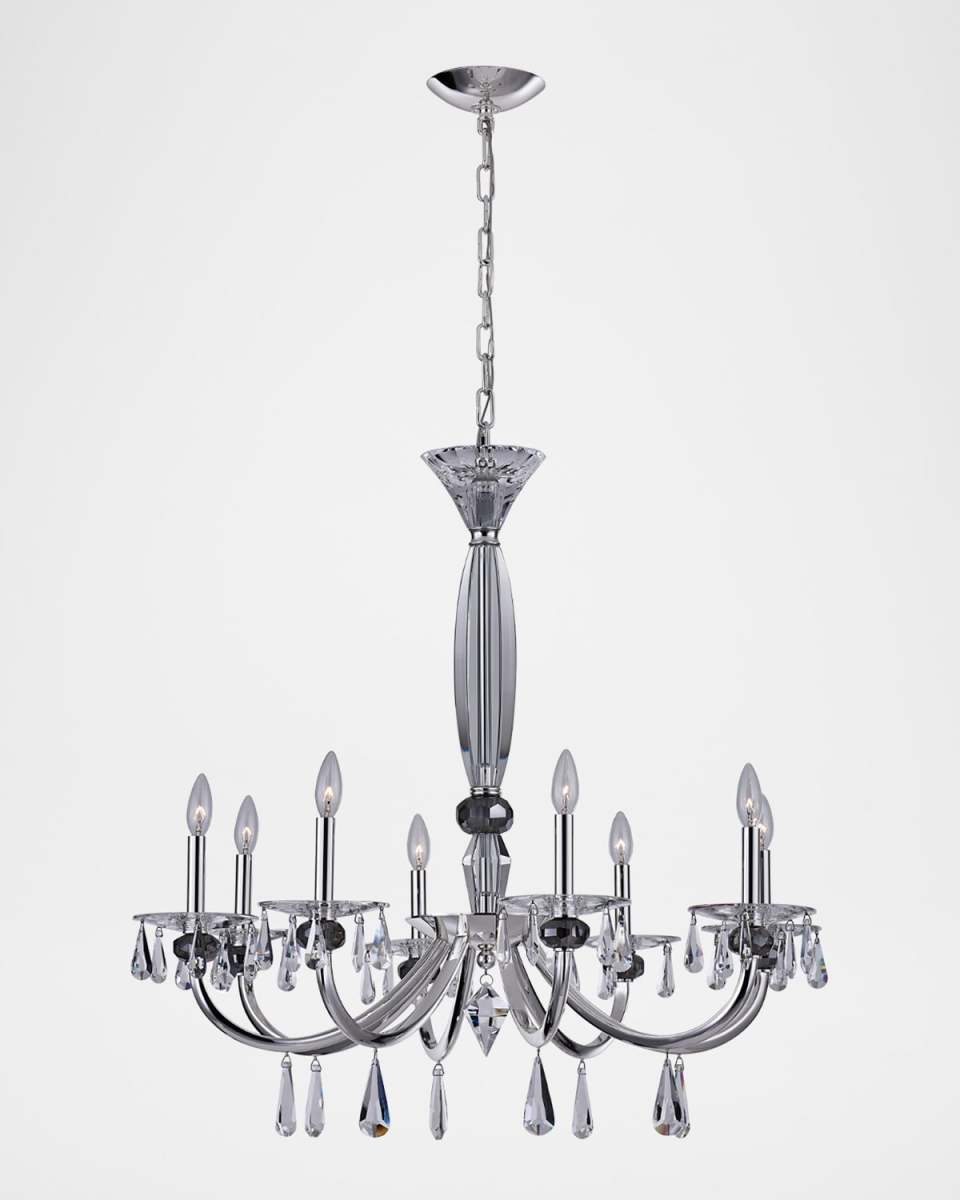 Passo 34" 8-Light Crystal Chandelier
